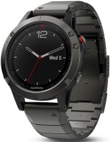 Часы Часы Garmin Fenix 5 Sapphire черные с металлическим ремешком (010-01688-21) в Москве в Москве