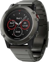 Часы Часы Garmin Fenix 5X Sapphire серые с металлическим браслетом 010-01733-03 в Москве в Москве